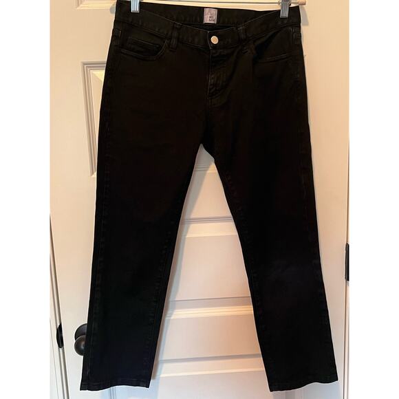 Iris & Ink Black Cropped Skinny Jeans, Size 27 - Picture 1 of 4